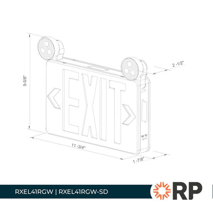 RP Lighting Em Light 120/277V 200lm DF DCO, White SD