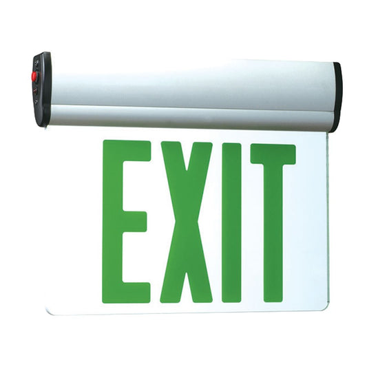 RP Lighting Slope Ceiling Exit, Double Face-SD, White - RXL18GWSD