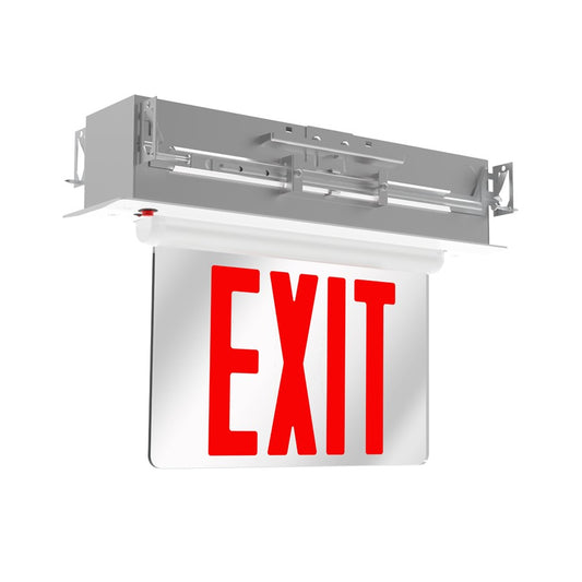 RP Lighting Edge Lt Exit Recess Mount Double Face, White - RXL34RW