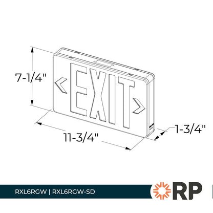 RP Lighting Em Light 120/277V 400lm DF DCO, White