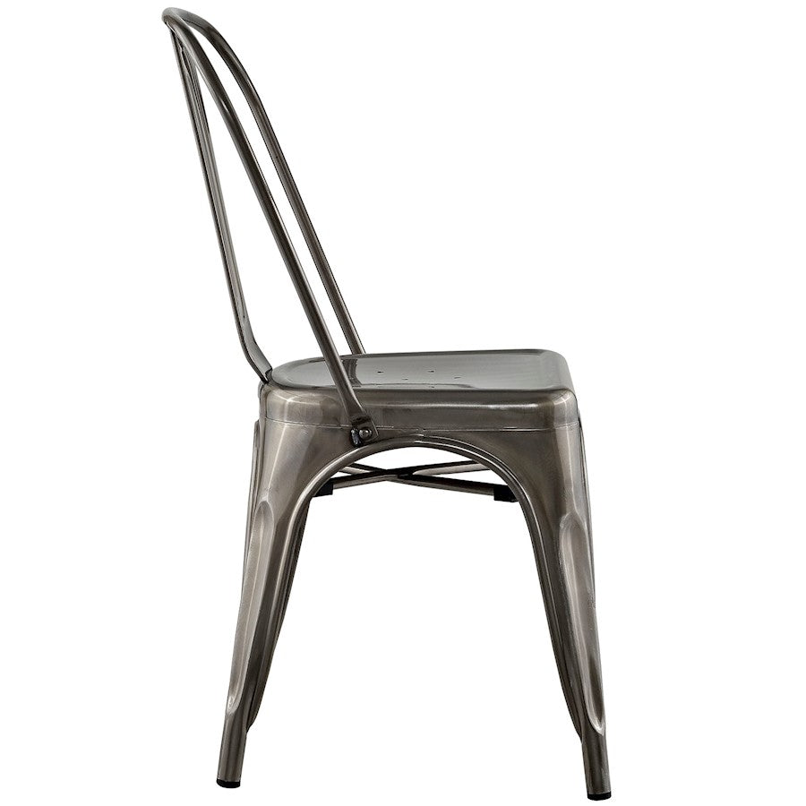 Modway Furniture Promenade Side Chair, Gunmetal - EEI-2027-GME