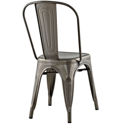 Modway Furniture Promenade Side Chair, Gunmetal - EEI-2027-GME