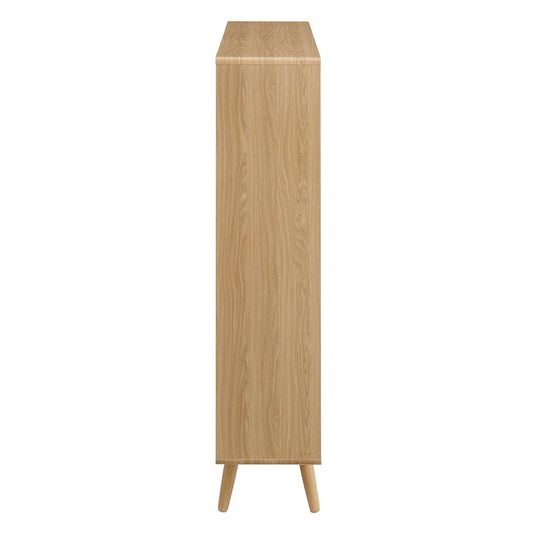 Modway Transmit 7 Shelf Grain Bookcase, Oak - EEI-2529-OAK