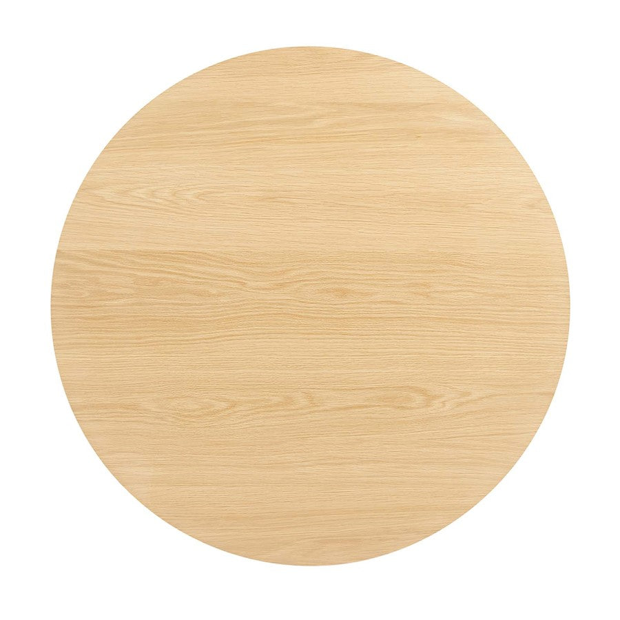 Modway Vision 35" Round Dining Table, Oak