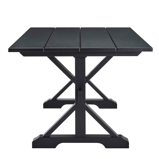 Modway Windchime 71" Dining Table, Black - EEI-4579-BLK
