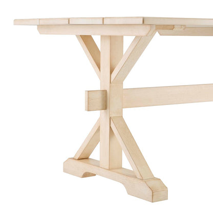 Modway Windchime 71" Dining Table, Natural