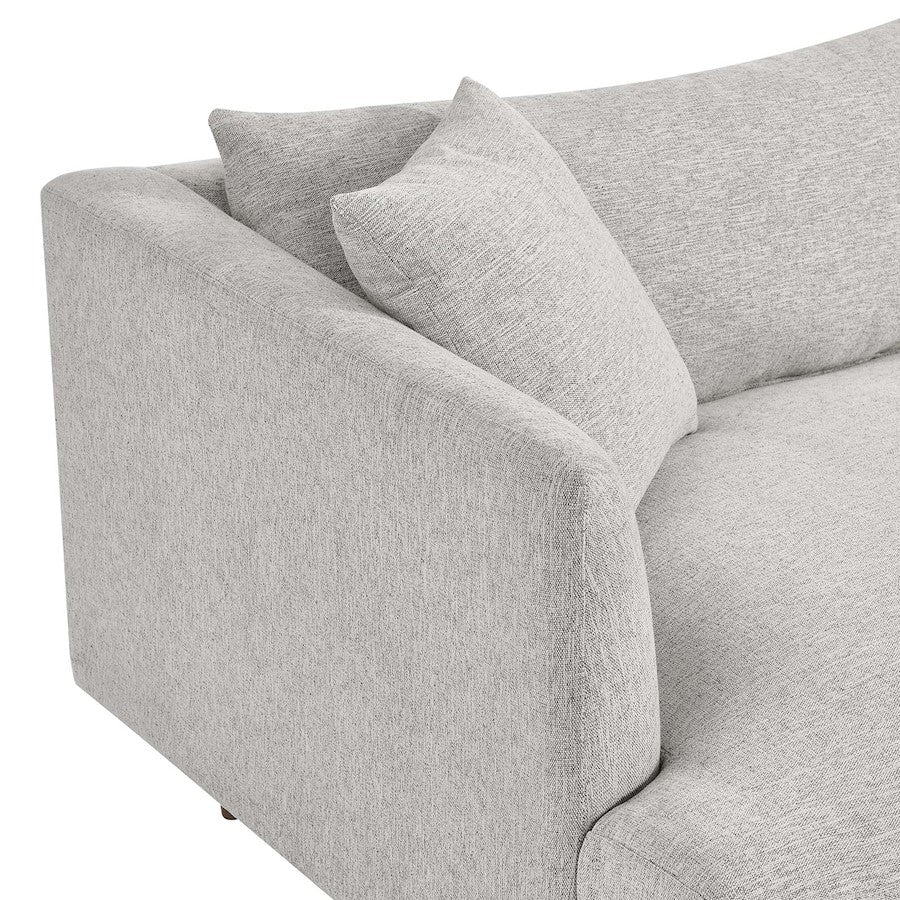 Modway Zoya Sofa, Light Gray Fabric