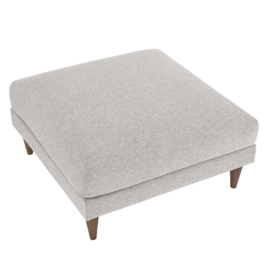 Modway Zoya Ottoman, Light Gray Fabric