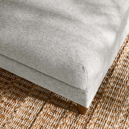 Modway Zoya Ottoman, Light Gray Fabric