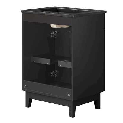 Modway Miles 24" Bathroom Vanity, Black