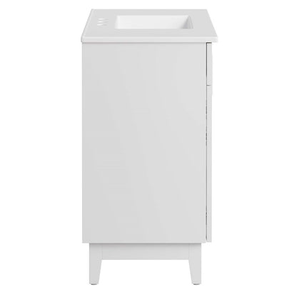 Modway Miles 36" Bathroom Vanity, White - EEI-6484-WHI-WHI