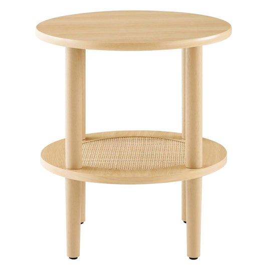 Modway Torus Round Side Table, Oak - EEI-6527-OAK