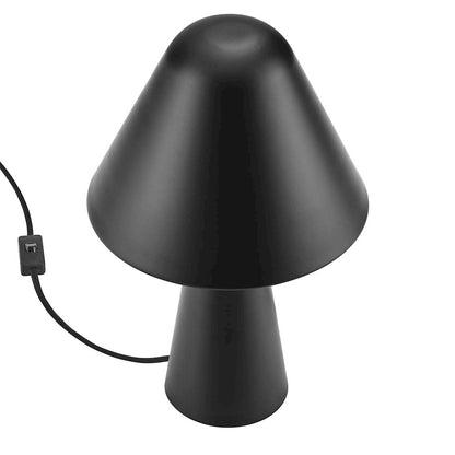 Jovial Metal Mushroom Table Lamp, Black
