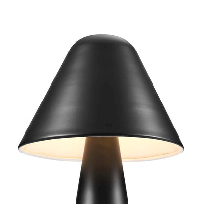 Jovial Metal Mushroom Table Lamp, Black