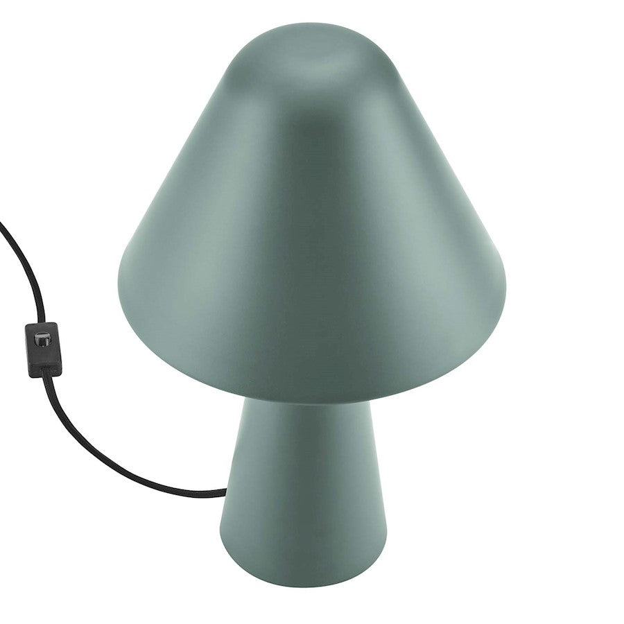 Jovial Metal Mushroom Table Lamp, Green