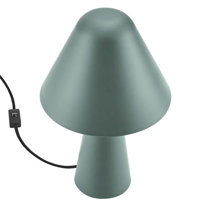 Jovial Metal Mushroom Table Lamp, Green