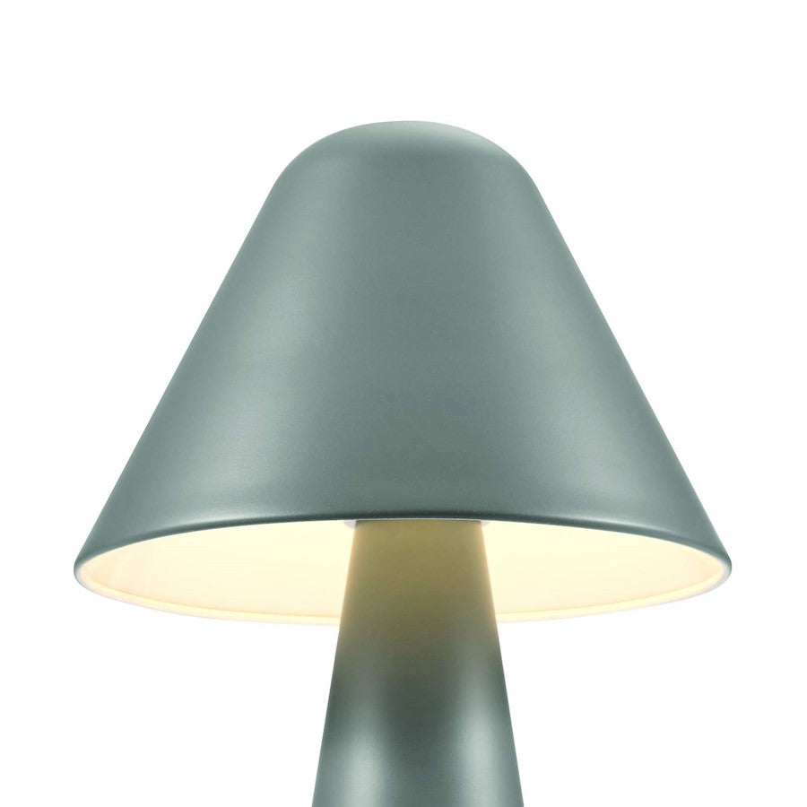 Jovial Metal Mushroom Table Lamp, Green
