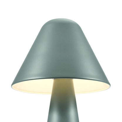 Jovial Metal Mushroom Table Lamp, Green