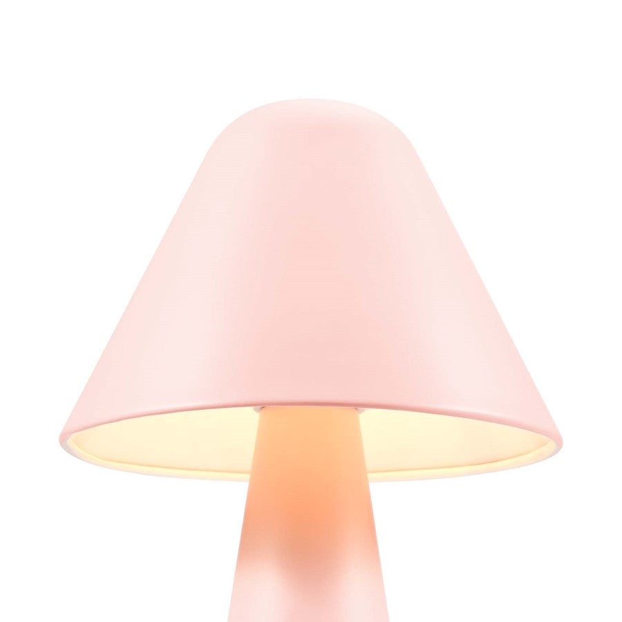Jovial Metal Mushroom Table Lamp, Pink