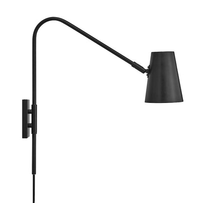 Faye Metal Wall Sconce, Black