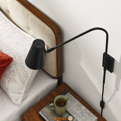 Faye Metal Wall Sconce, Black
