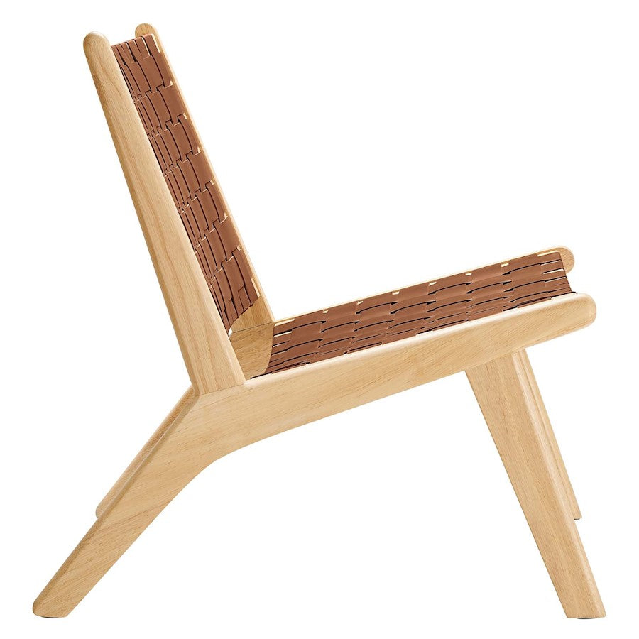 Modway Saoirse Lounge Chair, Natural Brown - EEI-6542-NAT-BRN