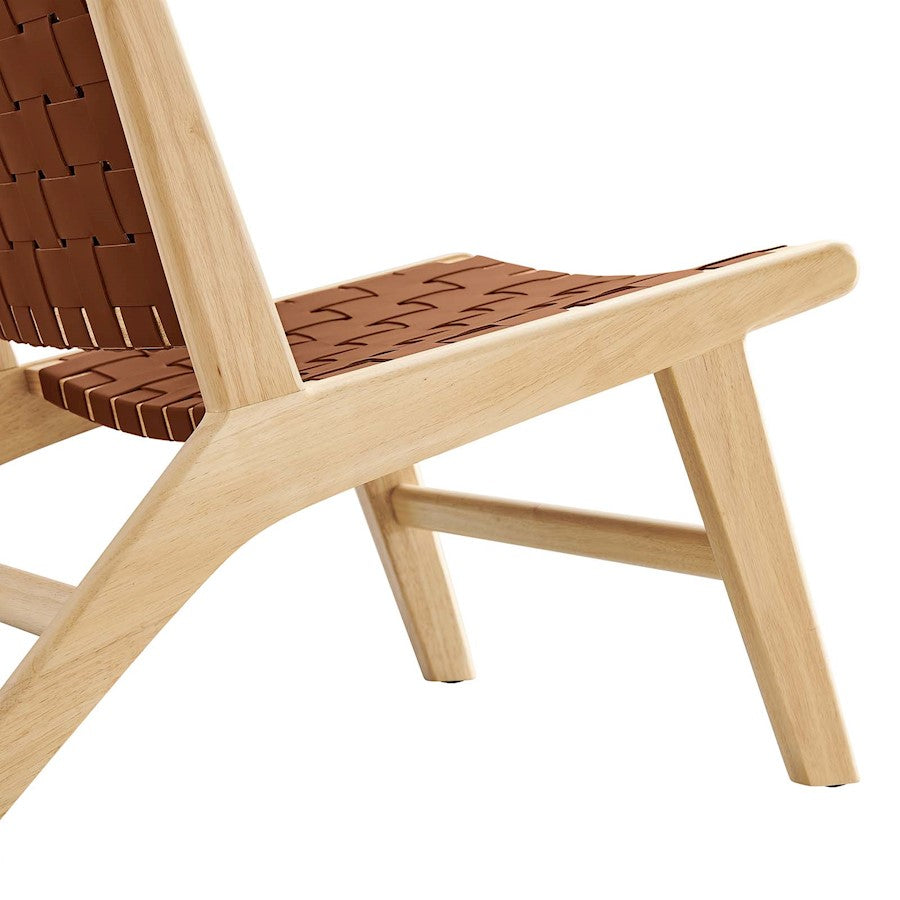 Modway Saoirse Lounge Chair, Natural Brown