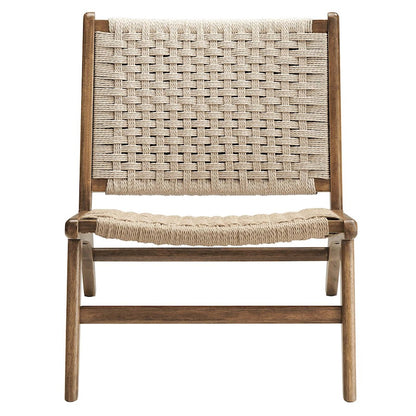 Modway Saoirse Lounge Chair, Walnut/Natural