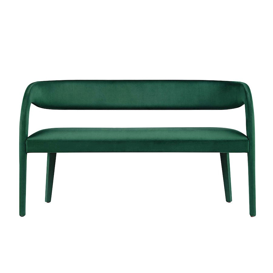 Modway Pinnacle Velvet Accent Bench, Green