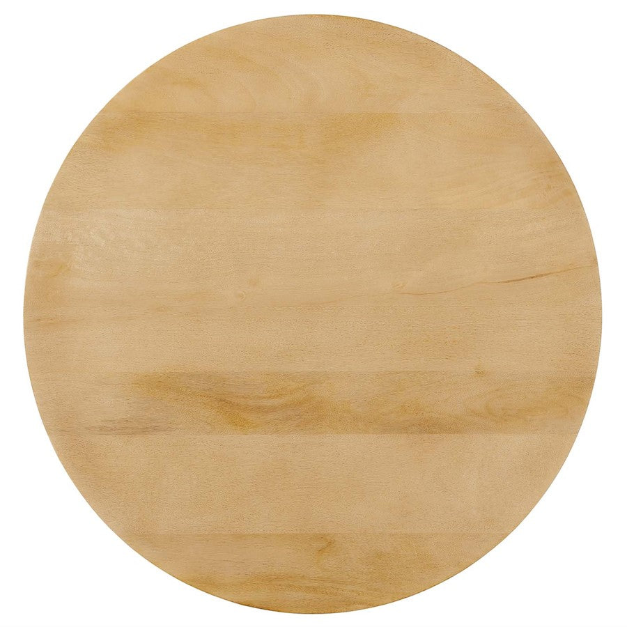Modway Lina Round Side Table, Oak