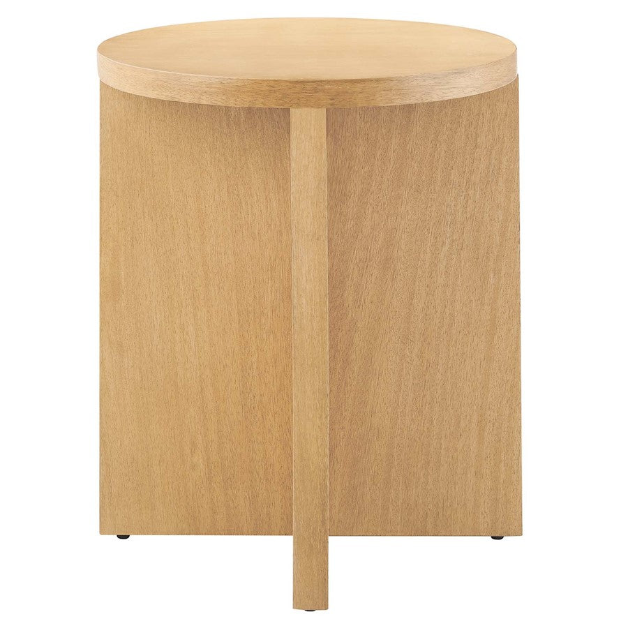 Modway Silas Round Side Table, Natural - EEI-6579-NAT