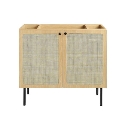 Modway Chaucer 36" Bathroom Vanity Cabinet, Oak