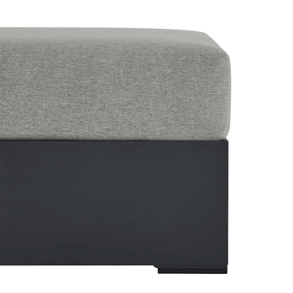 Modway Tahoe Outdoor Ottoman, Gray