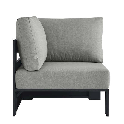 Modway Tahoe Outdoor Corner Chair, Gray - EEI-6631-GRY-GRY