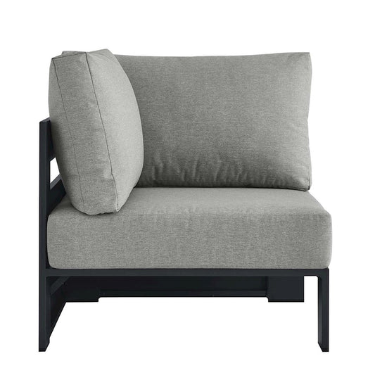 Modway Tahoe Outdoor Corner Chair, Gray - EEI-6631-GRY-GRY