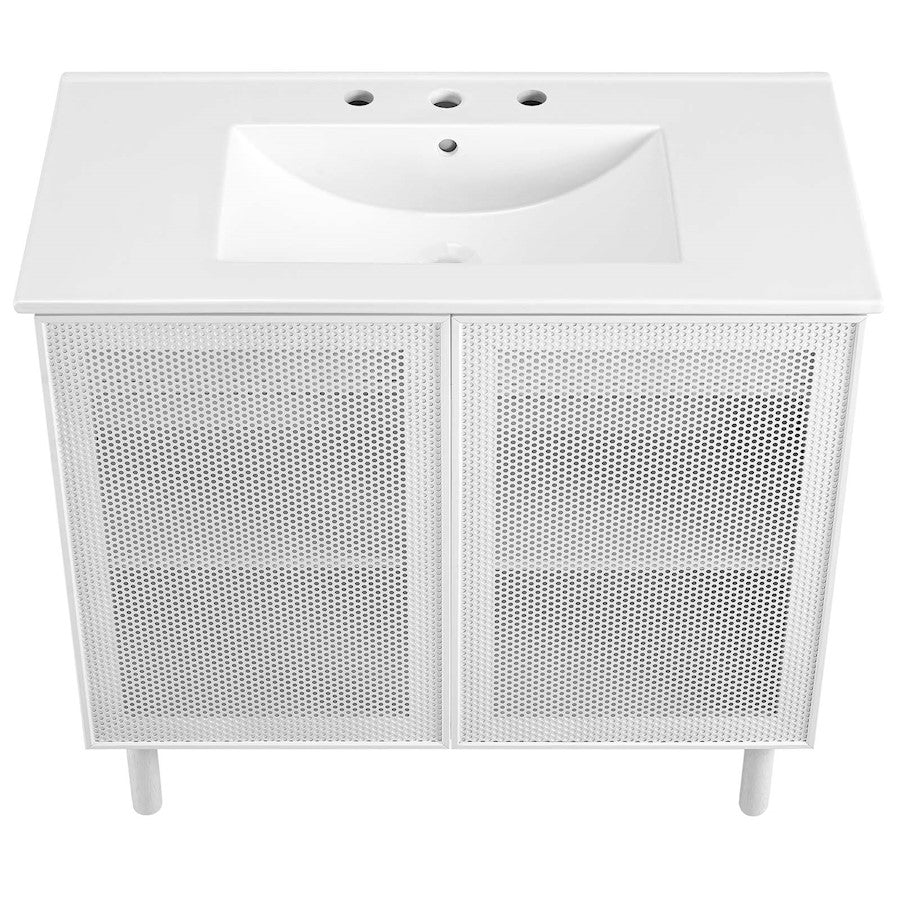 Modway Calla 36" Bathroom Vanity, White