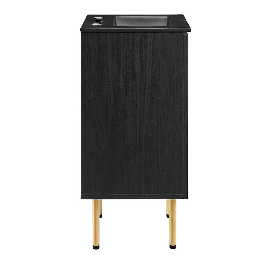 Modway Chaucer 18" Bathroom Vanity, Black - EEI-6692-BLK-BLK