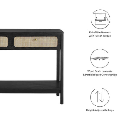 Modway Chaucer Entryway Console Table, Black