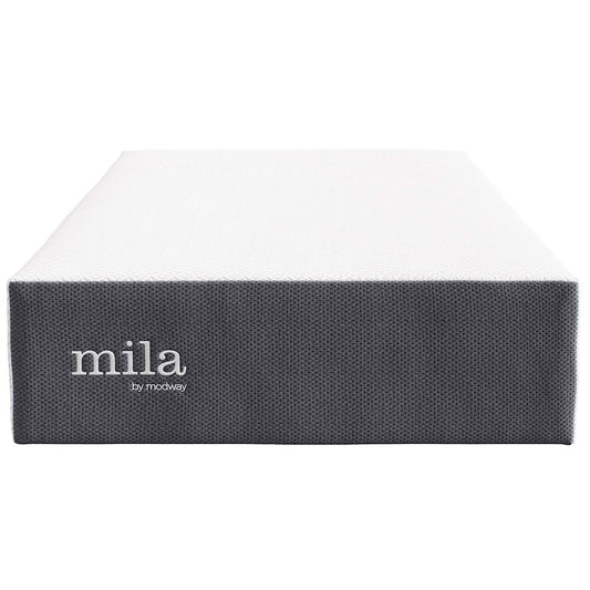 Modway Mila 12" Twin Mattress, White - MOD-7102-WHI