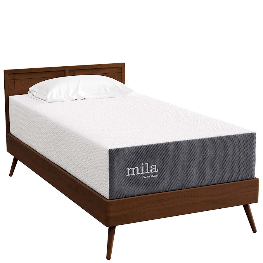 Modway Mila 12" Twin Mattress, White