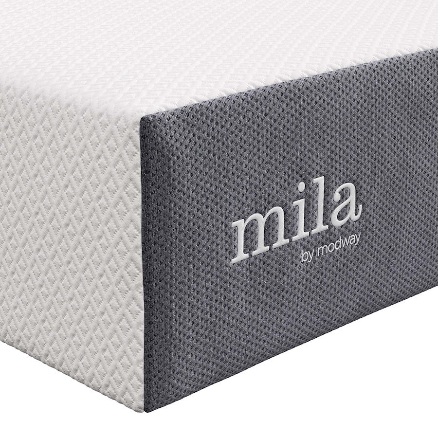 Modway Mila 12" Queen Mattress, White