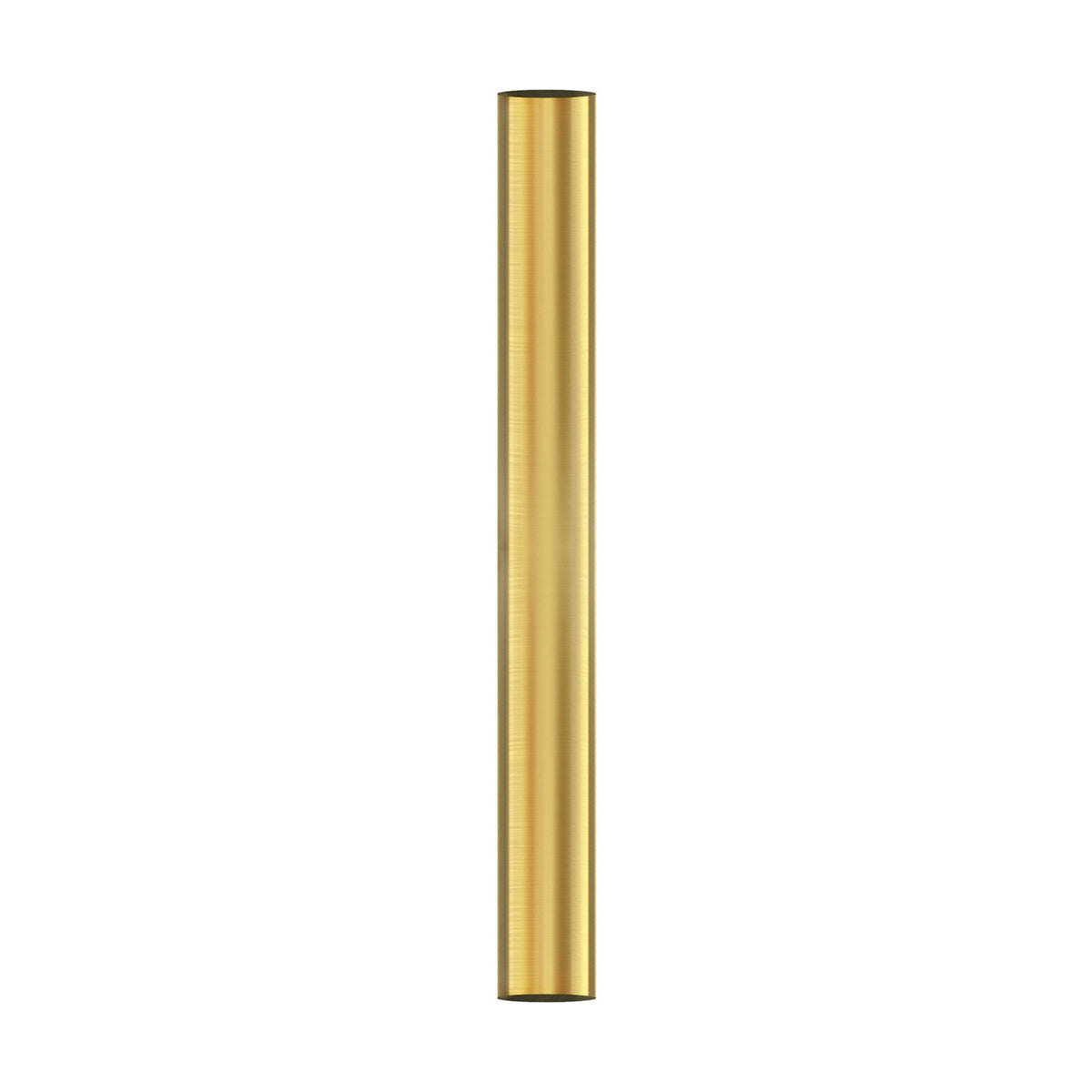 Matthews Fan Company Matthews-Gerbar 20in Down Rod | Brushed Brass Metal | Ceiling Fan Extension for Vaulted Ceilings | 0.75 x 20 in | Model 20DR-BRBR
