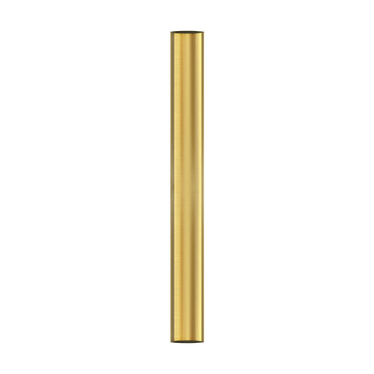 Matthews Fan Company Matthews-Gerbar 20in Down Rod | Brushed Brass Metal | Ceiling Fan Extension for Vaulted Ceilings | 0.75 x 20 in | Model 20DR-BRBR