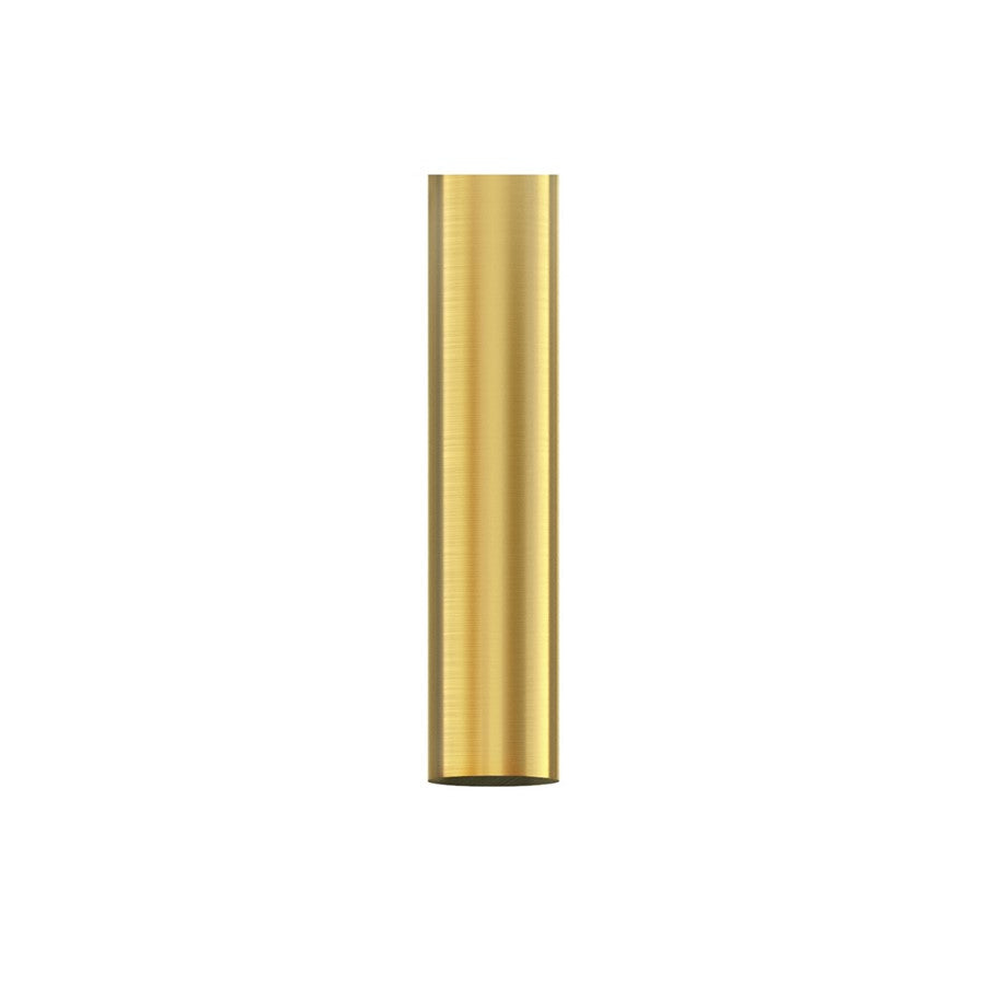 Matthews Fans 5in Downrod Coupling Cover | Brushed Brass Steel | Ceiling Fan Accessory | 0.75 x 5 in | Model 5DR-ROT-BRBR