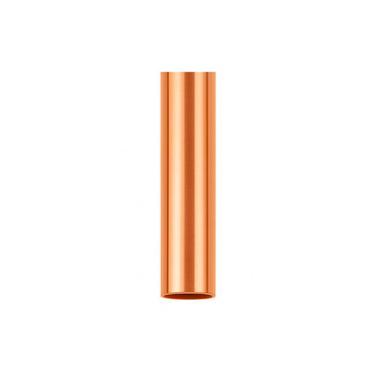 Matthews Fans Downrod Collection 5in Downrod with Coupling Cover | Brushed Copper Steel | Ceiling Fan Accessory for Indoor | Model 5DR-ROT-BRCP