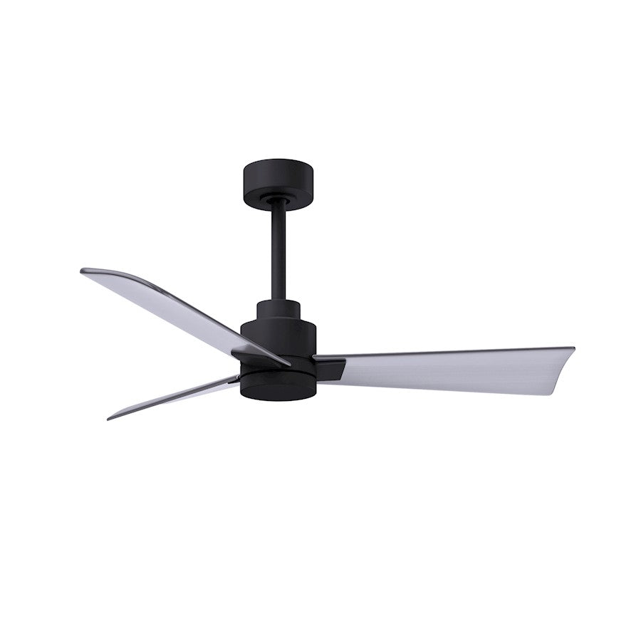 Matthews Fans Alessandra 42in 3-Blade Ceiling Fan | Transitional Textured Bronze and Walnut ABS | Bedroom & Living Room | Model AK-TB-WN-42