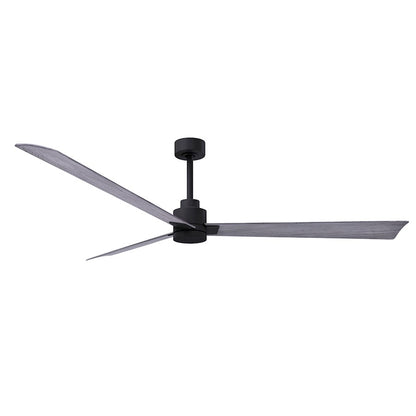 Matthews Fans Alessandra 72in 3-Blade Ceiling Fan | Transitional Textured Bronze and Walnut ABS | Great Room & Patio | Model AK-TB-WN-72