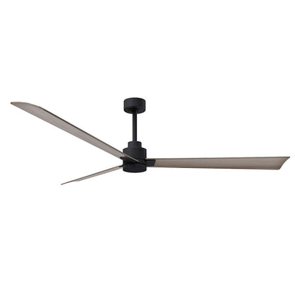 Matthews Fans Alessandra 72in 3-Blade Ceiling Fan | Transitional Textured Bronze and Walnut ABS | Great Room & Patio | Model AK-TB-WN-72