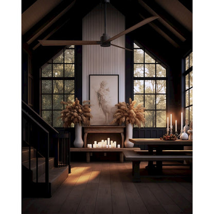 Matthews Fans Alessandra 42in 3-Blade Ceiling Fan | Transitional Textured Bronze and Walnut ABS | Bedroom & Living Room | Model AK-TB-WN-42