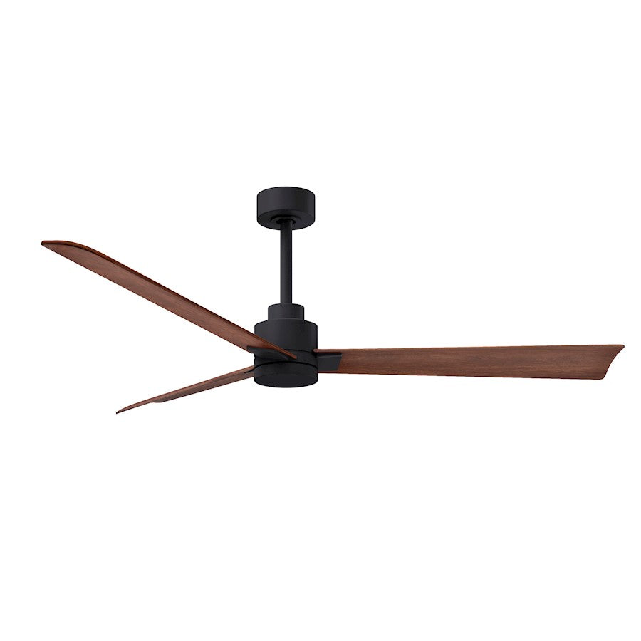 Matthews Fans Alessandra 56in 3-Blade Ceiling Fan | Transitional Textured Bronze and Walnut ABS | Bedroom & Living Room | Model AK-TB-WN-56